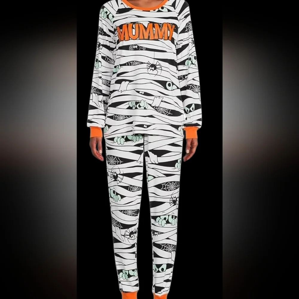 Way To Celebrate! Warm Women's Pajama Set - Mummy L